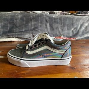 Vans NEW Silver Metallic size 6.5